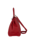 Kelly 35 Retourne In Evercolor Rouge Garance, &pound;6,000, Handbags, Red, Leather, Bottom view